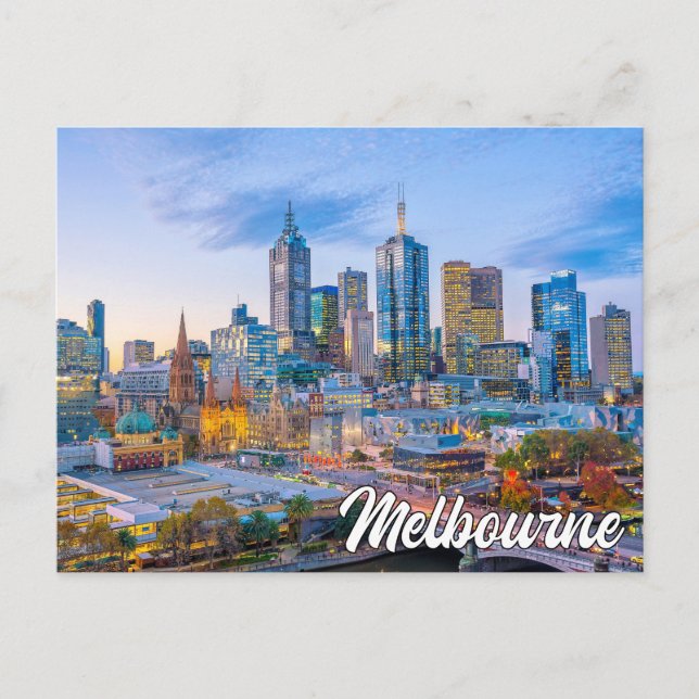 Melbourne, Australien Postkarte (Vorderseite)