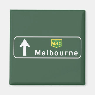 Melbourne, Australien Road Sign Magnet