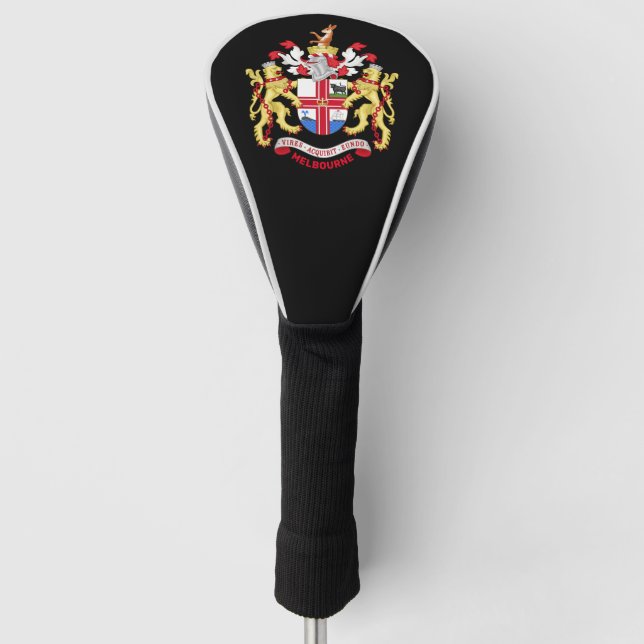 Melbourne, Australien - Wappen Golf Headcover (Vorderseite)