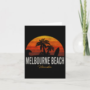 Melbourne Beach Florida Fl Palms Vacacation Surf Karte