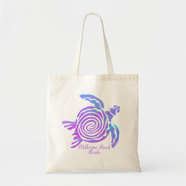 Melbourne Beach Florida Sea Turtle Tote Bag (Devant)