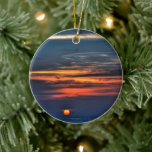 Melbourne Beach Florida Sunrise Keramik Ornament<br><div class="desc">Foto von Adriana Holmes</div>