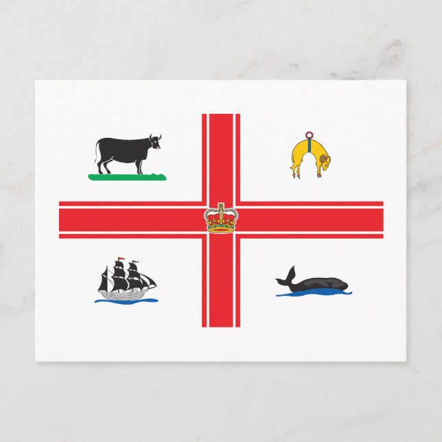 Melbourne City Flag Postkarte (Vorderseite)