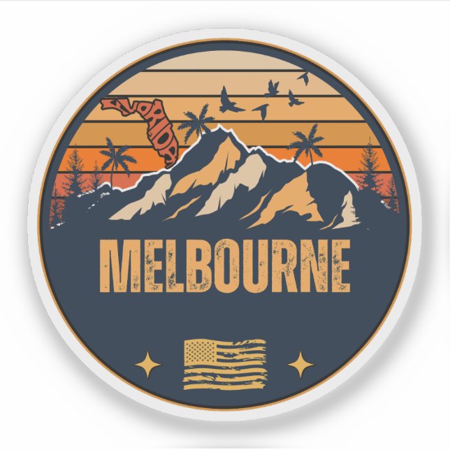 Melbourne, Florida Aufkleber (Vorderseite)