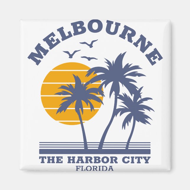 Melbourne Florida Die Hafenstadt Magnet (Vorne)
