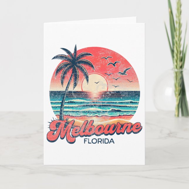 Melbourne Florida  Karte (Vorderseite)