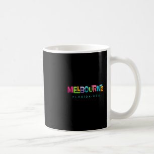 Melbourne Florida Retro Tropisches Design Kaffeetasse