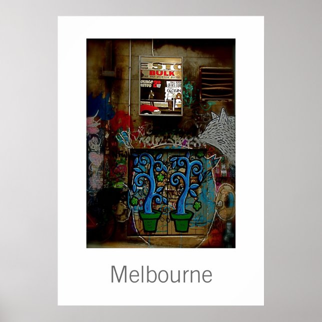 Melbourne Graffiti Poster (Vorne)