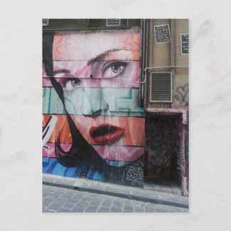 Melbourne-Graffiti-städtischer Postkarte
