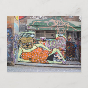 Melbourne Graffiti Urban Art Postcard Hosier Lane Postkarte