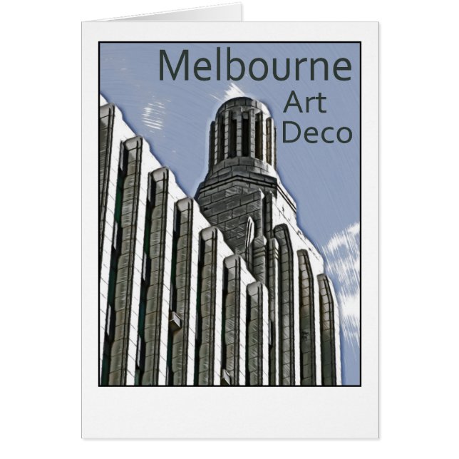 Melbourne-Kunst-Deko - Jahrhundert-Gebäude (Vorne)