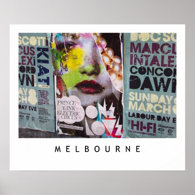 Melbourne Lanes No.1 Poster (Vorne)