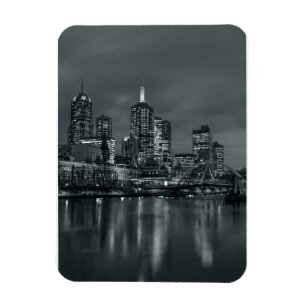 Melbourne nach Nacht Magnet