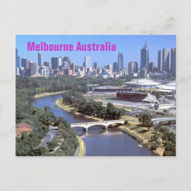 Melbourne Postkarte (Vorderseite)