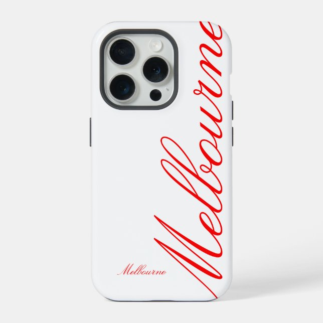 Melbourne - schönes iPhone Case 15 Pro Hülle (Rückseite)