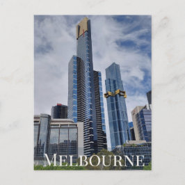 Melbourne Skyline Panorama Postkarte