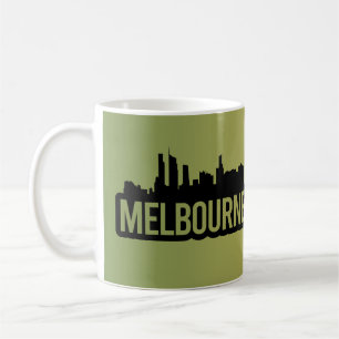 Melbourne Stadt Australien Victoria Skyline Souven Kaffeetasse