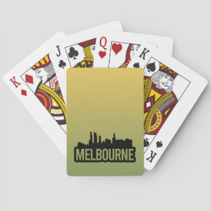 Melbourne Stadt Australien Victoria Skyline Souven Spielkarten