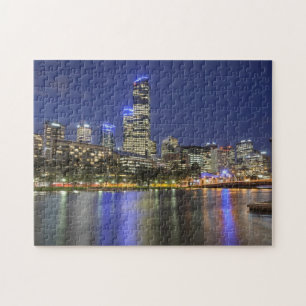 Melbourne-Stadt über Yarra