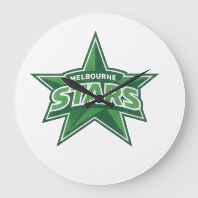 Melbourne Stars  Große Wanduhr (Vorderseite)