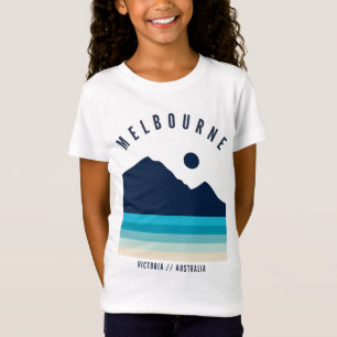 Melbourne Victoria Australia Retro Vintag Beach T-Shirt