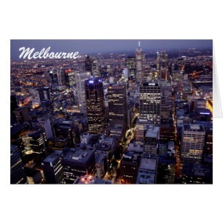 Melbourne Victoria Australia Skyline Gebäude Card