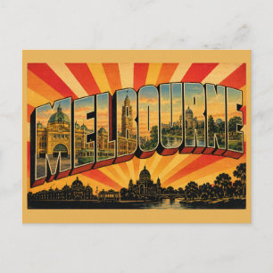 Melbourne Victoria Australien Kulturhauptstadt Kun Postkarte