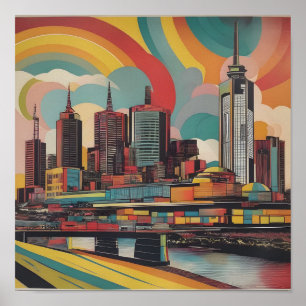 Melbourne Vintage-Plakat Poster