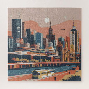 Melbourne Vintage Poster