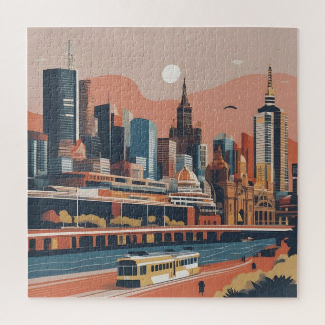 Melbourne Vintage Poster (Vertikal)