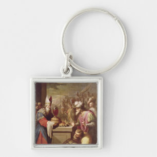 Melchizedek anbietenbrot und Wein Schlüsselanhänger