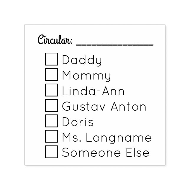 Meldebogen 7 Personen Permastempel (Design)