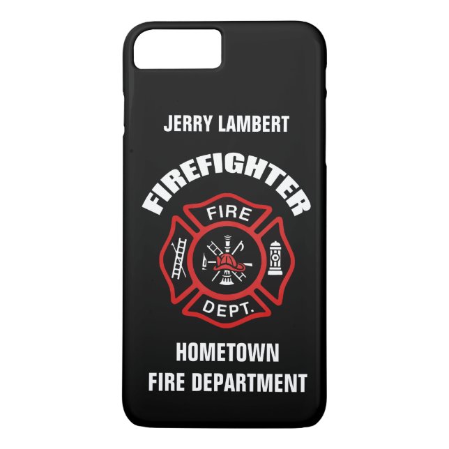 Meldebogen für Firefighter-Namen Case-Mate iPhone Hülle (Rückseite)