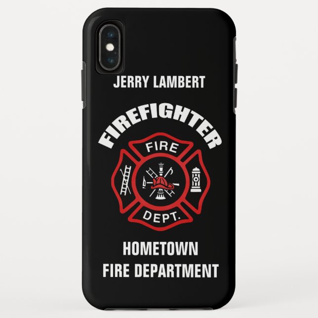 Meldebogen für Firefighter-Namen Case-Mate iPhone Hülle (Rückseite)