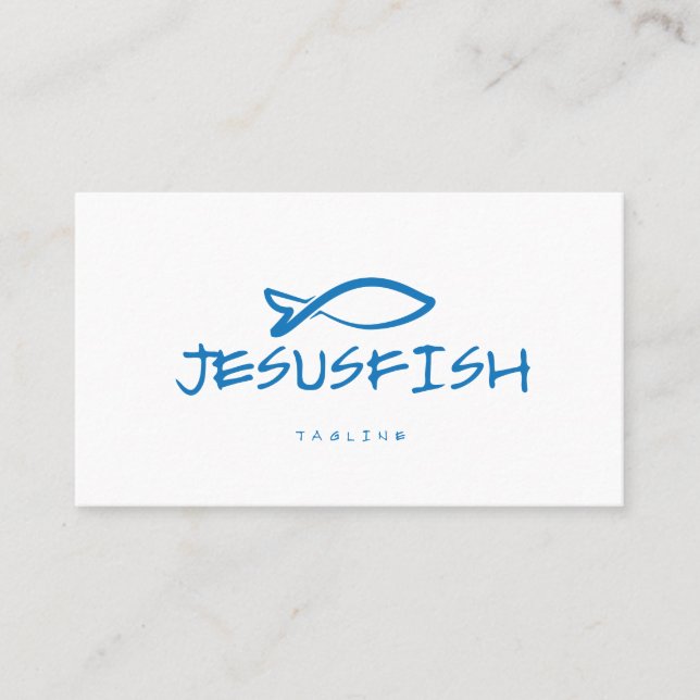 Meldebogen Jesus FISH Visitenkarte (Vorderseite)