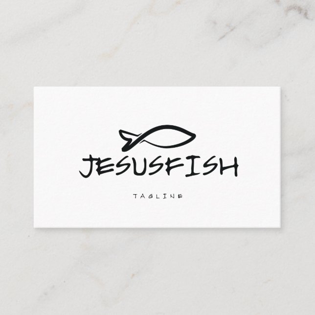 Meldebogen Jesus FISH Visitenkarte (Vorderseite)