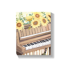 Melden in Bloom | Aquarell Sonnenblumen Blumenpian