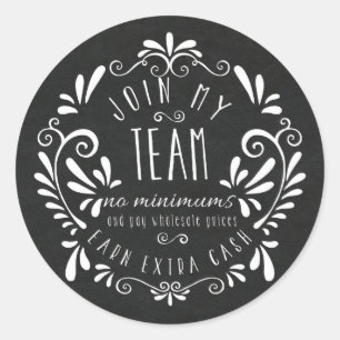 Melden Sie sich bei meinen Team Stickers an - Mark