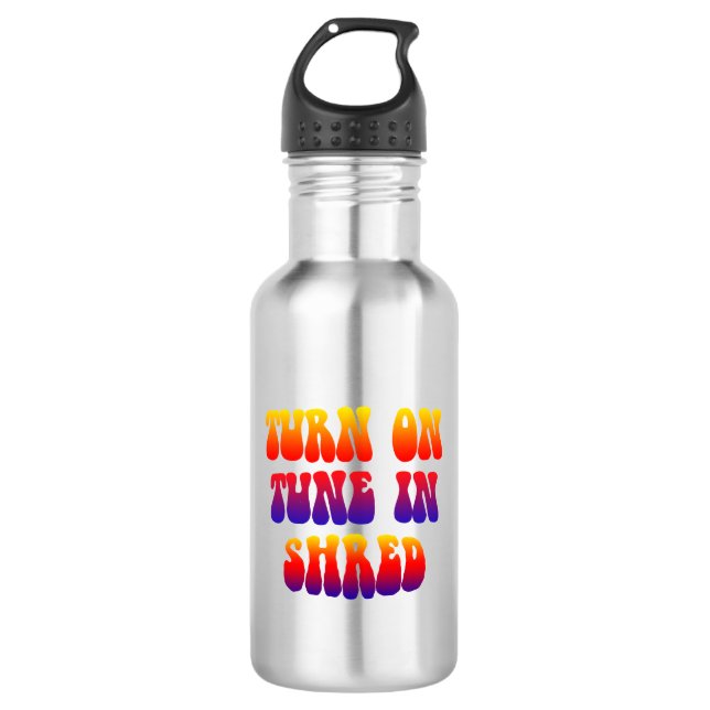 Melden Sie sich in Shred an. Edelstahlflasche (Vorderseite)