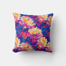 Melden von Chrysanthemum Pop Art Vibranding Design Kissen