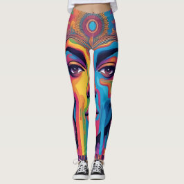 Meldende Leggings - Trippy Psychedelic Art
