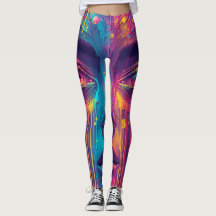 Meldende Leggings - Trippy Psychedelic Art