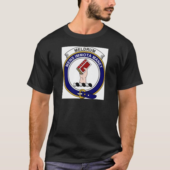 Meldrum Clan-Abzeichen T-Shirt (Vorderseite)