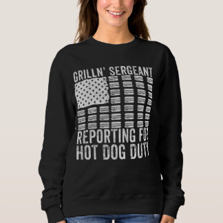 Meldung des Leiters des Grills an den Hundezettel  Sweatshirt