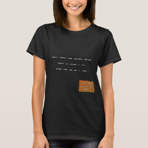 Meldung im Morse-Code: Schwarz lebt wichtig. T-Shi T-Shirt