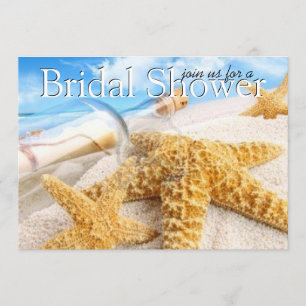 Meldung in einer Flasche Bridal Dusche Einladungen