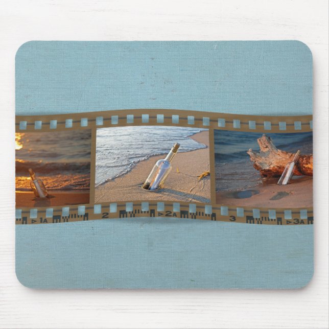 Meldung in einer Flasche Mousepad (Vorne)