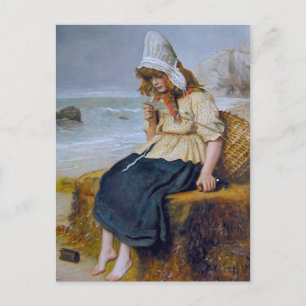 Meldung in einer Flasche Postkarte