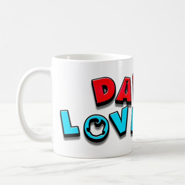 Meldung — Liebe für Väter Kaffeetasse (Links)