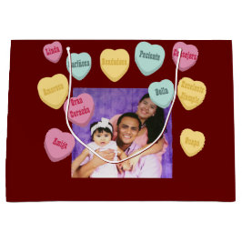 Meldung "Red Hearts Foto" | Spanischer Muttertag Große Geschenktüte